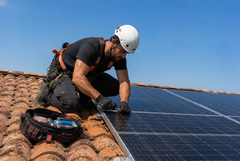 Maintenance et monitoring de panneaux solaires à Saint-Laurent-d'Agny