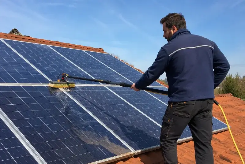 Nettoyage et entretien de panneaux solaires à Saint-Laurent-d'Agny